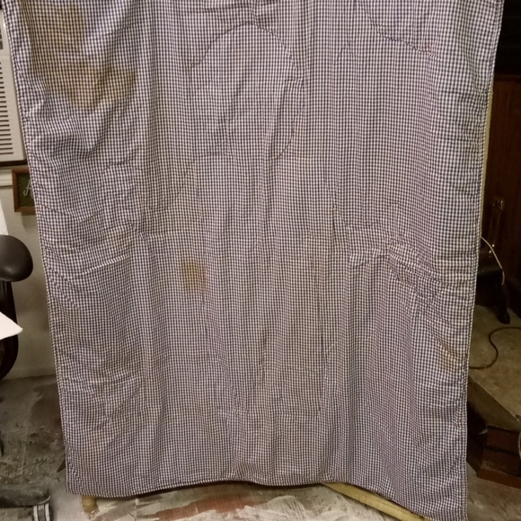 VINTAGE Handcrafted Quilt Child Boy Fishing, Blue, Red & White Checkered 53x44" - Picture 8 of 12